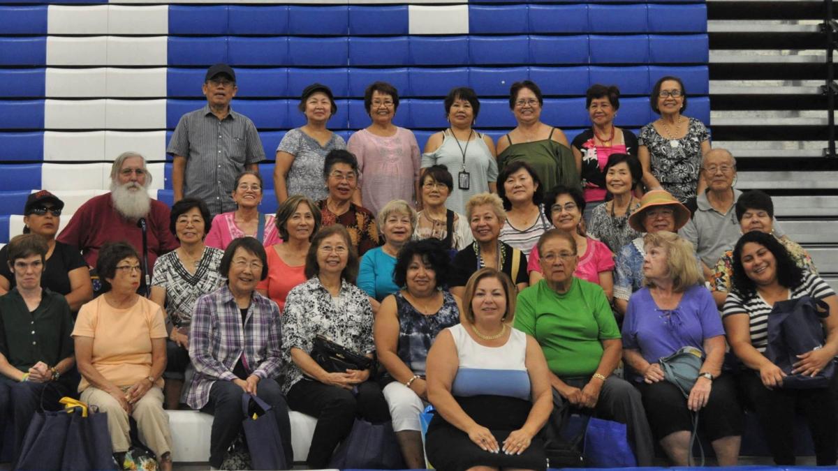 Rep. Linda Sanchez with constituents at her 2018 Senior Fair