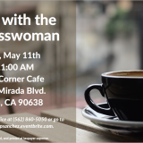 Coffee with the Congresswoman    May 11 2019 
