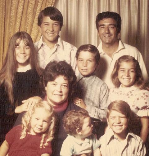 Linda with her family