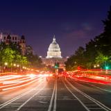 United States Capitol at night